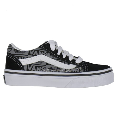 Vans Sko Old Skool Logo Black/Grey 31 Sko Flerfarget Grå Svart