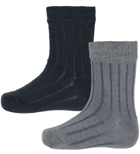 Minymo Sokker 2 pack Sleet Minymo 31/34 Sokker Grå 31 34