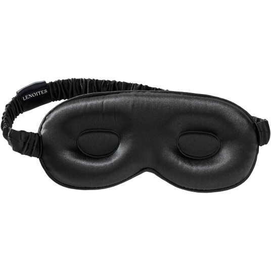 Lenoites Mulberry Silk Contour Sleep Mask Black 1pcs Lenoites Mulberry Silk Contour Sleep Mask Black 1pcs