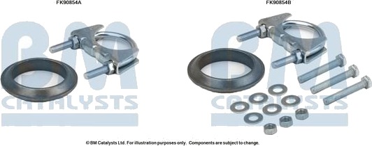 BM CATALYSTS FK90854 Monteringssett, katalysator