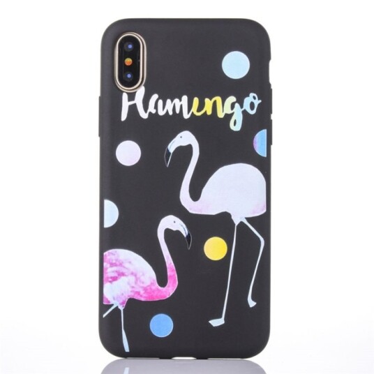 Bakdeksel til iPhone X/XS, Flamingo Bakdeksel til iPhone X/XS, Flamingo