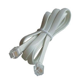 GOOBAY TEL 6P4C-8P4C RJ11-RJ45 1000 WHITE 10m
