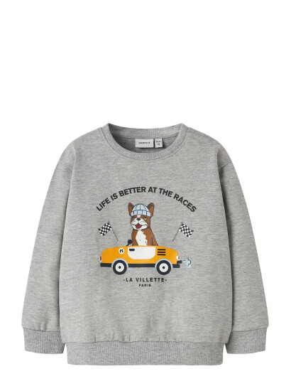name it Nmmroval Ls Sweat Bru Box Grey 98 name it Nmmroval Ls Sweat Bru Box Grey 98