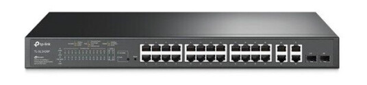 TP-Link TL-SL2428P 24-Port 10/100Mbps + 4-Port Gigabit Smart Switch with 24-Port PoE+ (6935364030612)