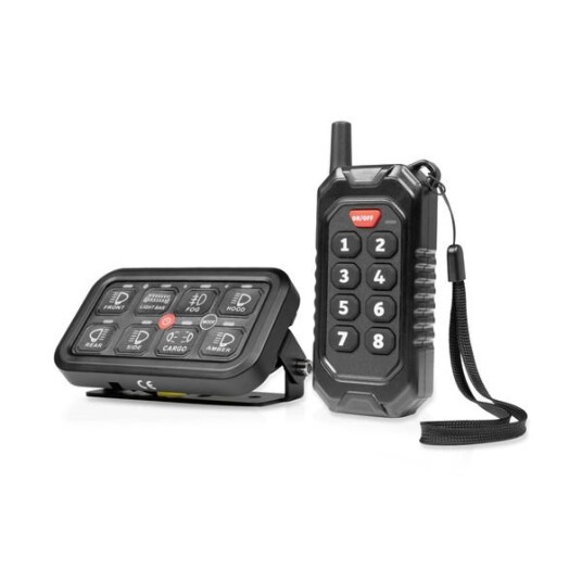Bryterpanel PURELUX Multi switch Dashboard Controller Bluetooth/RF 10 30V