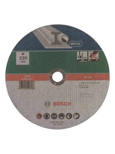Bosch Kappeskive Rett Metall D= 230 mm