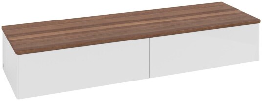 Villeroy & Boch Villeroy & Boch Antao Sideskap 160x50x26,8 cm m/lys Hvit/Valnøtt Villeroy & Boch Villeroy & Boch Antao Sideskap 160x50x26,8 cm m/lys Hvit/Valnøtt