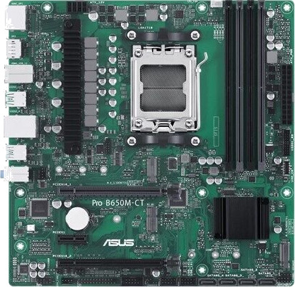 ASUS PRO B650M-CT-CSM Micro-ATX Hovedkort med AMD AM5 og DDR5