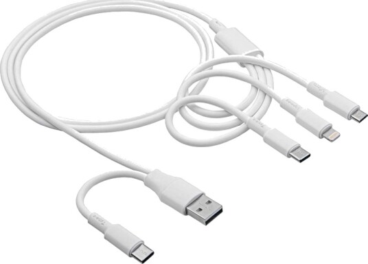 Akyga Usb-Kabel 4 Pin Usb Type A/24 Pin Usb C Hann Til Micro-Usb Type B Lightning Usb-C Hann 5 V 2 A 1.2 M Hvit Akyga Usb-Kabel 4 Pin Usb Type A/24 Pin Usb C Hann Til Micro-Usb Type B Lightning Usb-C Hann 5 V 2 A 1.2 M Hvit