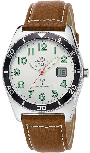Master Time Herreklokke MTGA 10856 41L Classic Sølvfarget/Lær Ø42