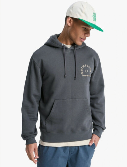 Quiksilver Salt Water Graphic Hoodie - Grey - S Quiksilver Salt Water Graphic Hoodie - Grey - S