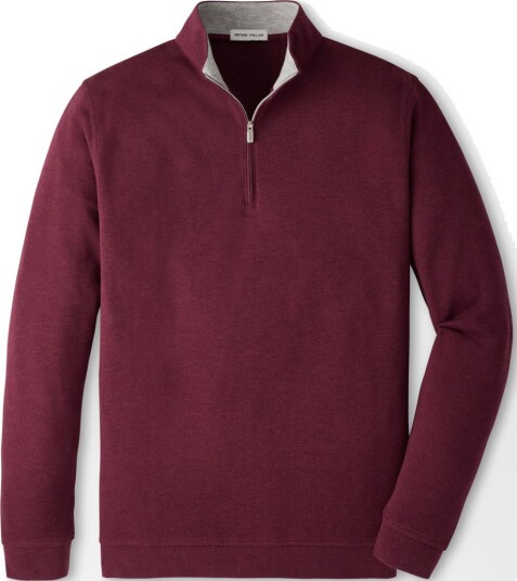 Peter Millar Crown Comfort Pullover Rød Golfgenser herre Bordeaux XX Large