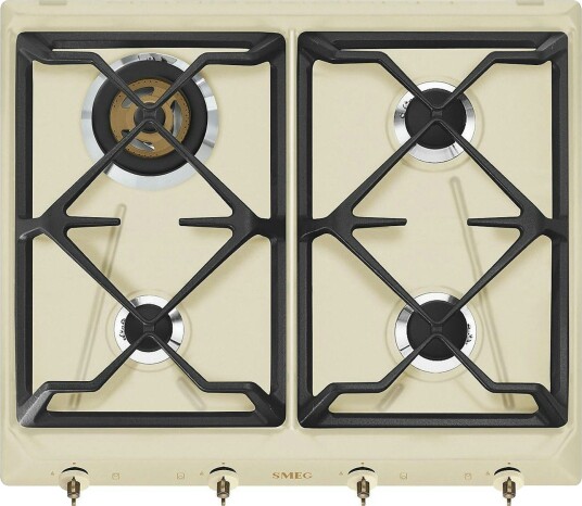 Smeg Coloniale Gasskoketopp SRV864 4 Kokesoner 60 cm Krem Smeg Coloniale Gasskoketopp SRV864 4 Kokesoner 60 cm Krem