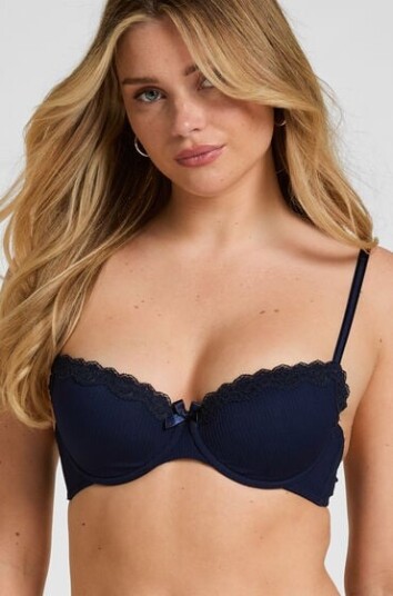 Hunkemöller Vattert bh med bøyle Lola Blå