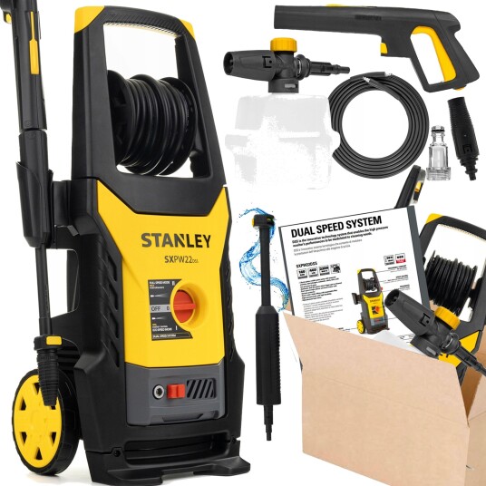 Høytrykkspyler Stanley Tools Stanley SXPW22DSS E Høytrykkvasker 2200 W 160 Bar Høytrykkspyler Stanley Tools Stanley SXPW22DSS E Høytrykkvasker 2200 W 160 Bar