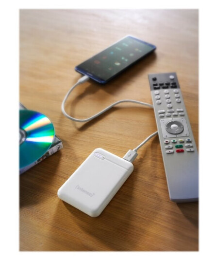 Intenso Strømbank XS20000 20000 mAh 3.1 A med USB og USB-C - Hvit Intenso Strømbank XS20000 20000 mAh 3.1 A med USB og USB-C - Hvit