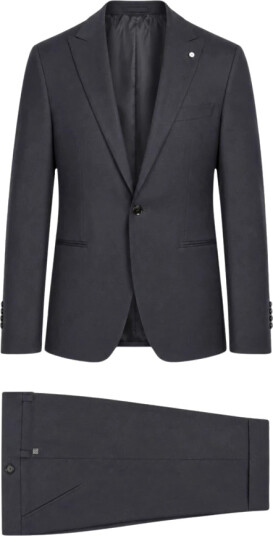 Luigi Bianchi Mantova Herre Dress Svart 2XL, Luigi Bianchi Mantova Herre Dress Svart 2XL,