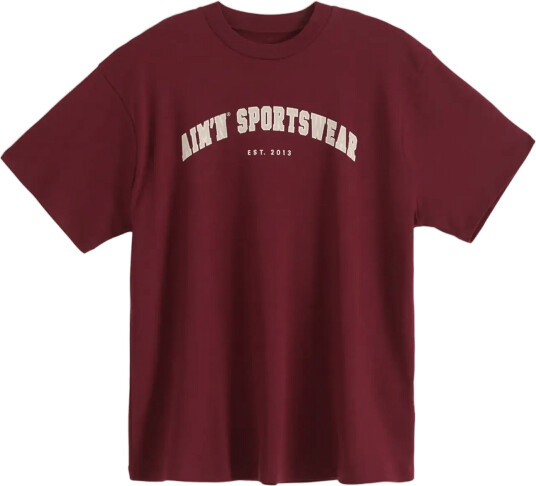 aim´n Varsity Boyfriend T Shirt Burgundy XS