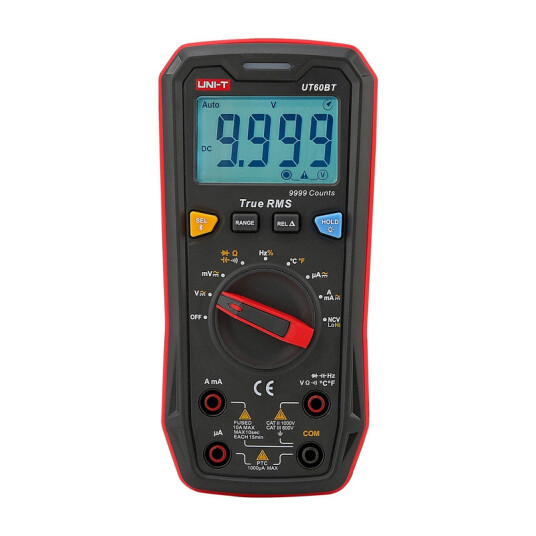UNI-T UT60BT Digitalt Multimeter - Bluetooth, True RMS, 1000V/KAT II 1000V UNI-T UT60BT Digitalt Multimeter - Bluetooth, True RMS, 1000V/KAT II 1000V