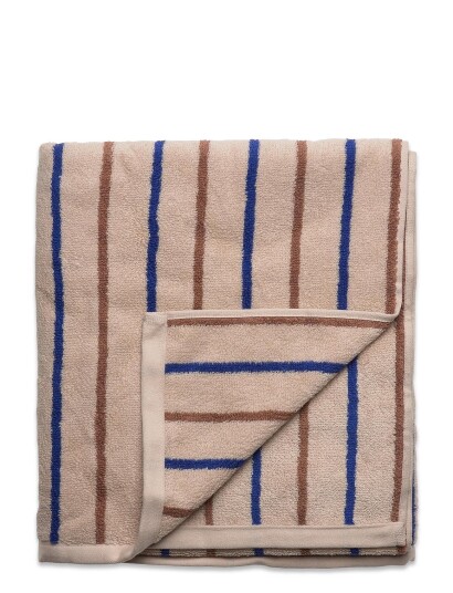Oyoy Living Design Raita Towel 100X150 Cm Patterned OPTIC BLUE 150X100CM