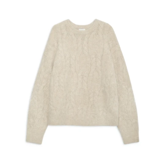 Anine Bing Dame Strikkevarer Beige M