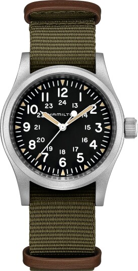 Hamilton Khaki Field Mechanical H69439931 - Herre - 38 mm - Analog - Automatisk mekanisk - Safirglass Hamilton Khaki Field Mechanical H69439931 - Herre - 38 mm - Analog - Automatisk mekanisk - Safirglass