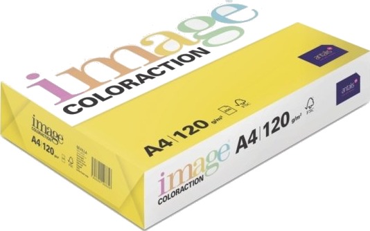 Image Coloraction Sevilla/Dark Yellow Kopipapir Træfri Ecf 120G/M2 210Mm X 297Mm A4 Smal Bane