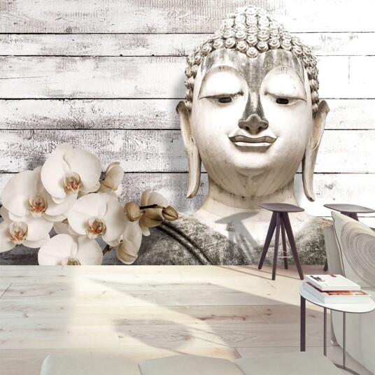Fototapet Smiling Buddha 100x70 - Artgeist sp. z o. o.