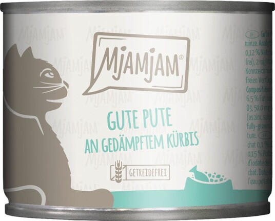 Mjamjam Våtfôr God Med Dampet Gresskar Kalkun 6 X 200 G