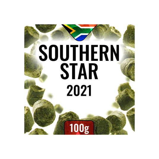 Humle Southern Star 2021 100g 15% alfasyre