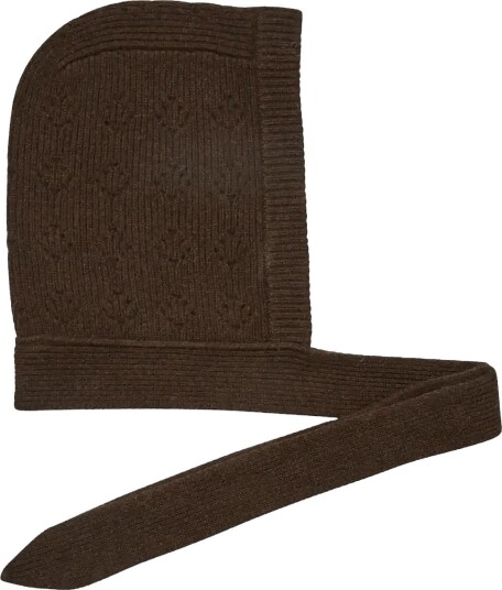 Becksöndergaard Rib Bonnet Beanie HOT FUDGE BROWN One Size