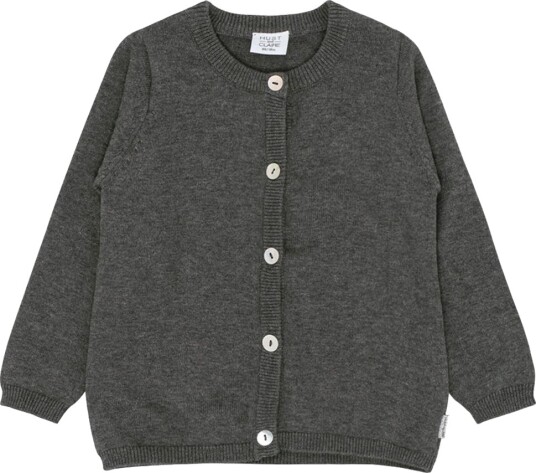 Hust and Claire Cardigan   Strikk   Cara   Gråmelert   Hust and Claire   2 år 92   Cardigan