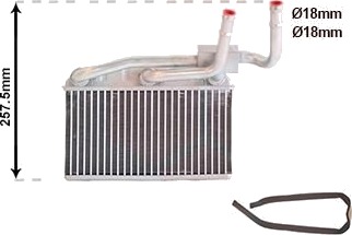 Varmeapparat register VAN WEZEL 06006600