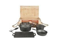 Esschert Design FF240 Frying set Sort Støpejern Stål 11,8 kg 13 7 stykker