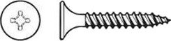 Ejot 900010 Gipsskrue Ejofix 1, FZB 3,5 x 25 mm, 1000-pakning, Innfesting