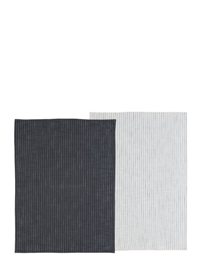 Södahl Viskestykke 50X70 Line 2 Stk. Ash/White - Multi/patterned - 50X70CM