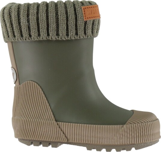 Wheat Termostøvler - Vadefugl - Dry Blader - Wheat - 24 - Gummistøvler Armygrønn Beige Brun