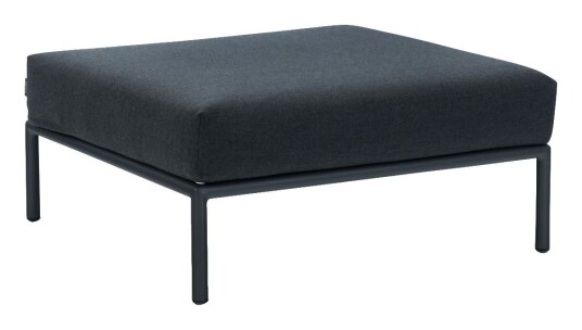 HOUE - LEVEL Ottoman, Sooty Grey Sunbrella HOUE - LEVEL Ottoman, Sooty Grey Sunbrella