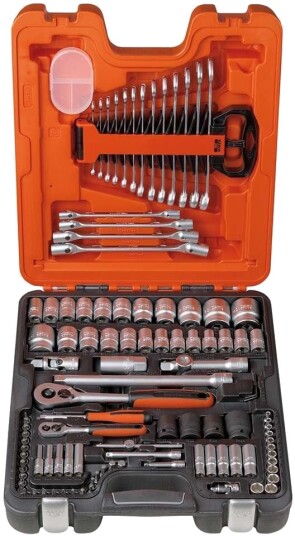 Bahco S106 Pipenøkkelsett 1/4" og 1/2" med 46 Deler i Stål