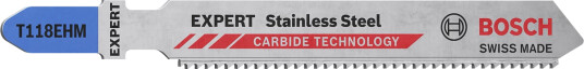 Bosch T118EHM Stikksagblad 3-pakk for Rustfritt Stål - 83mm