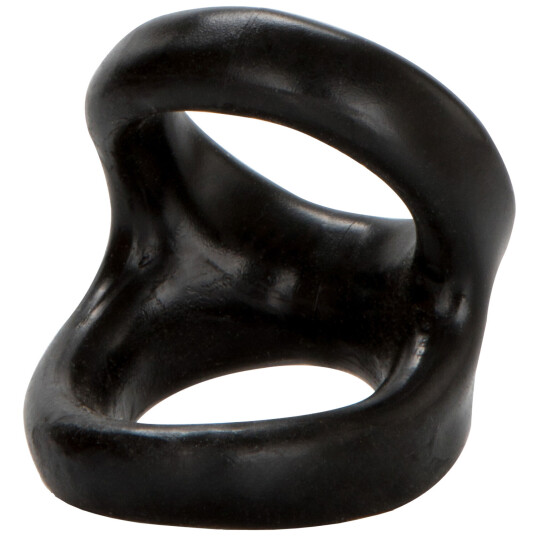 CalExotics COLT Snug Tugger dobbel penisring     - Svart
