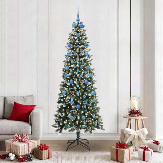 Kunstig juletre grønn 86 x 86 x 210 cm PVC og plast og stål