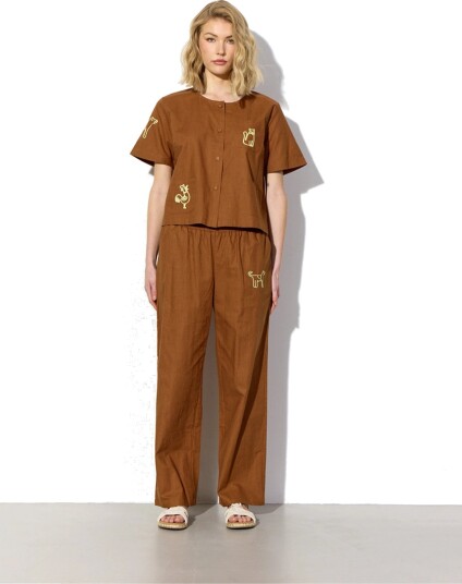 Hunkøn Nina Trousers Brown XS Hunkøn Nina Trousers Brown XS