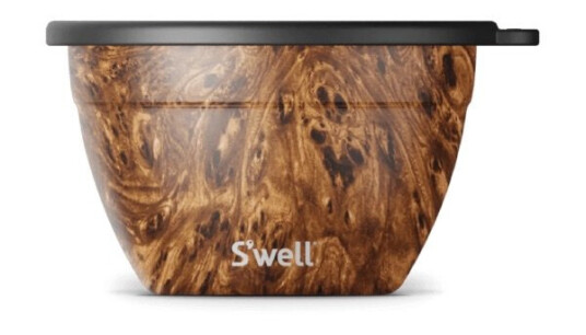 Swell Salatbolle m/Lokk & Dipskål 1900 ml Teakwood