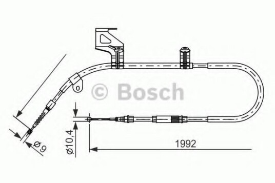 Tautrekk, håndbremse BOSCH 1 987 477 244