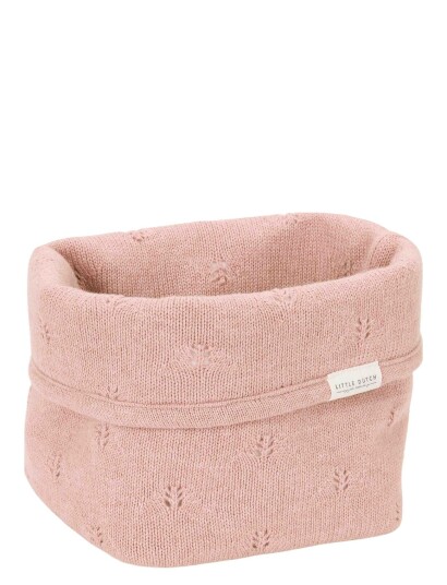 Little Dutch Strikket Oppbevaringskurv Liten Pure Blossom Pink One Size