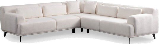 Jaguar 4 seters Sofa med Divan Hvit Jaguar 4 seters Sofa med Divan Hvit