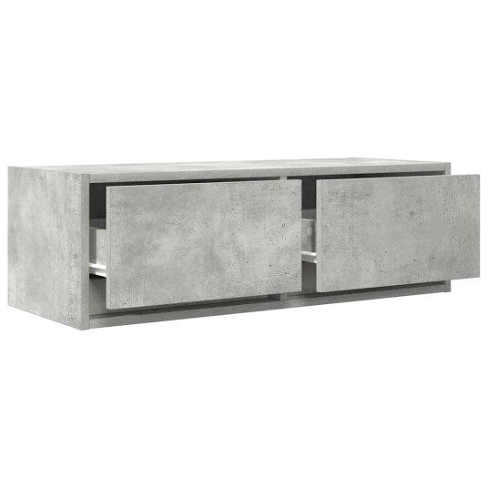  TV benk betonggrå 80x31x25,5 cm konstruert tre