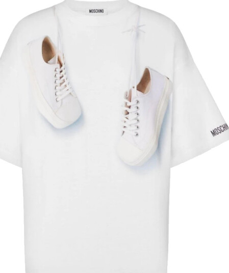 Moschino Dame Topper Hvit XS,