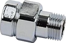 Radiatorkupling rett forkrommet 1/2"